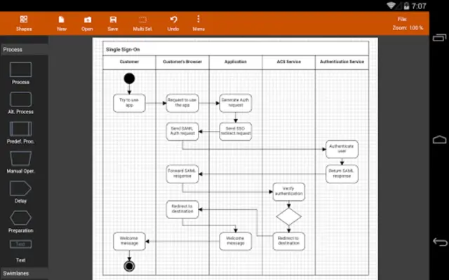 Flowdia Diagrams Lite android App screenshot 10