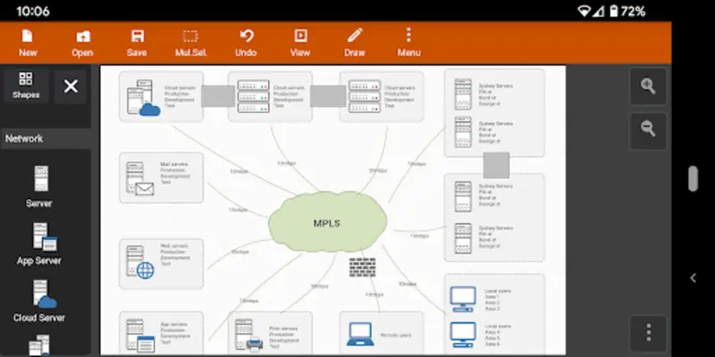 Flowdia Diagrams Lite android App screenshot 14