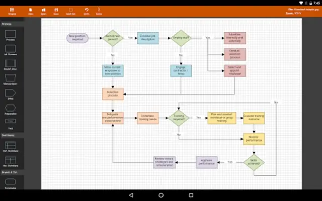 Flowdia Diagrams Lite android App screenshot 1